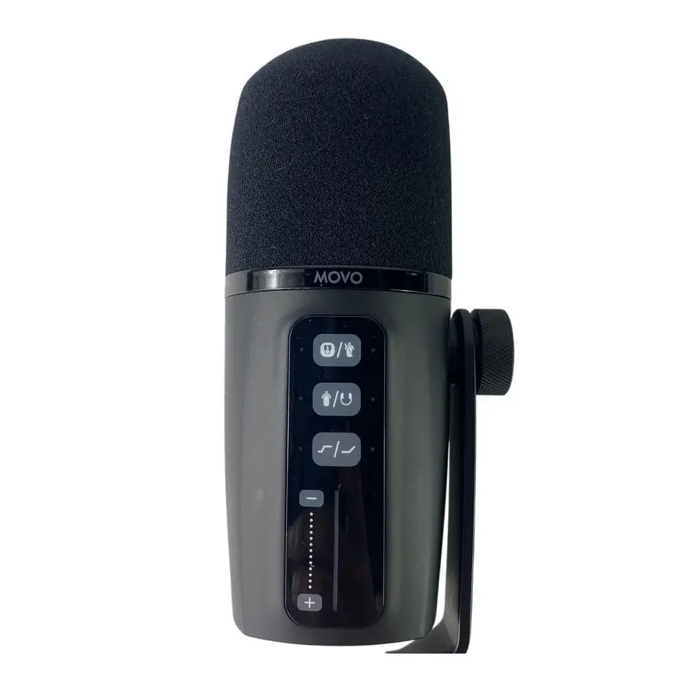 Movo UM6 Dynamic USB-C and XLR Black Podcast Microphone GainCast Used Once
